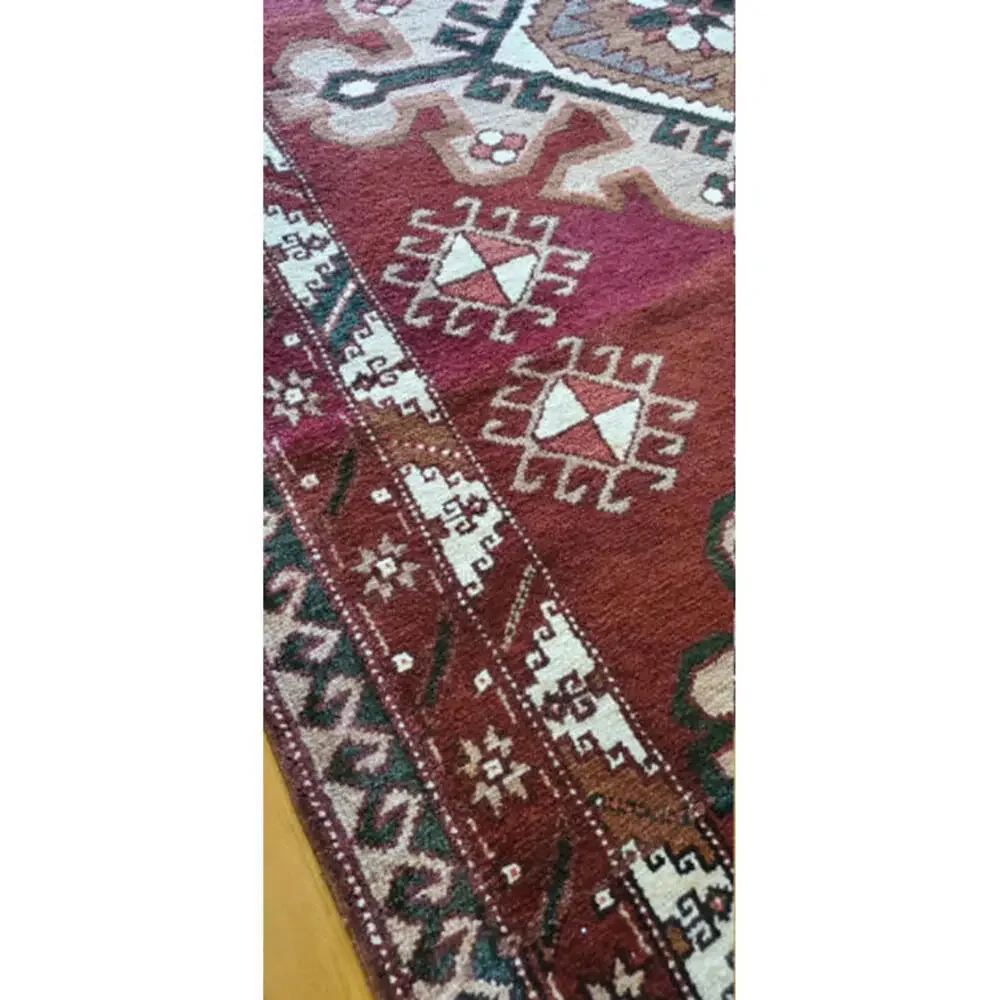 Handmade Antique Turkish Rug Carpet- Soft Wool Turkish Kars Rug, 6x10 Area Rug